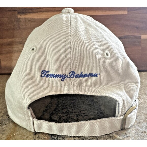 Tommy Bahama Marlin Hat Strapback HAT Golf Cap Khaki Adjustable Beach - Picture 5 of 9